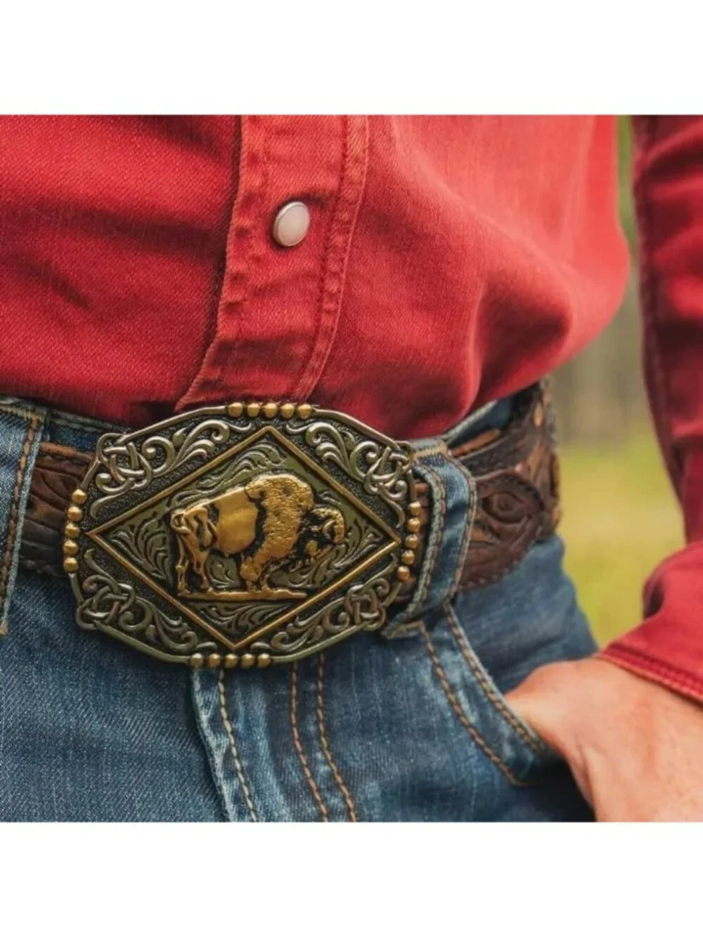 Outdoor Wildlife Series Western Belt Buckle - Unique Attitude Accessory